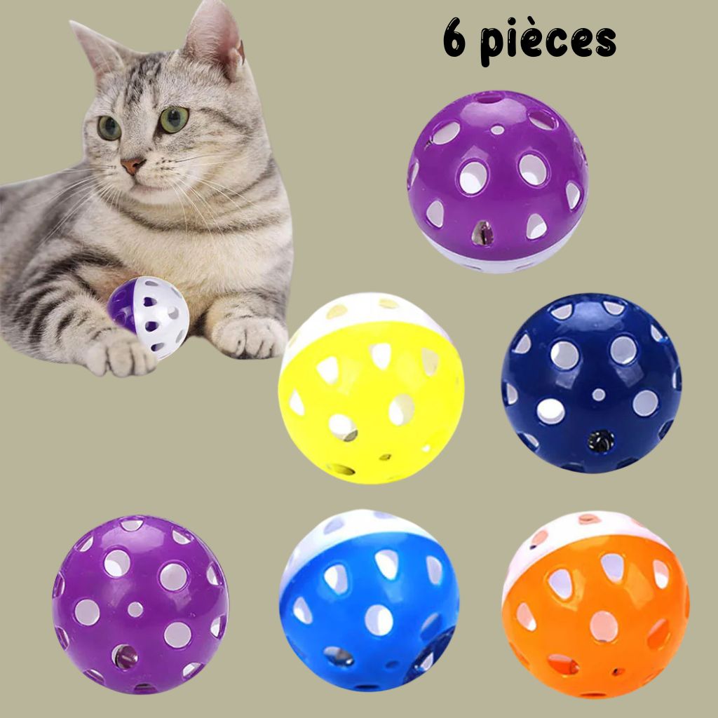 FunPetto™ - Lot de 6 balles de Jeu pour Chat