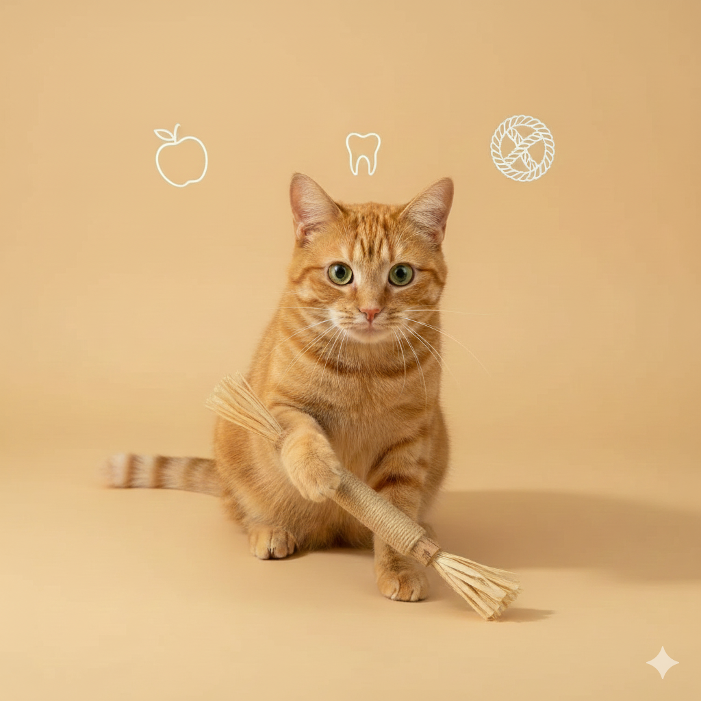 FunPetto Bâtonnets Dentaires Naturels à l'Herbe à Chat