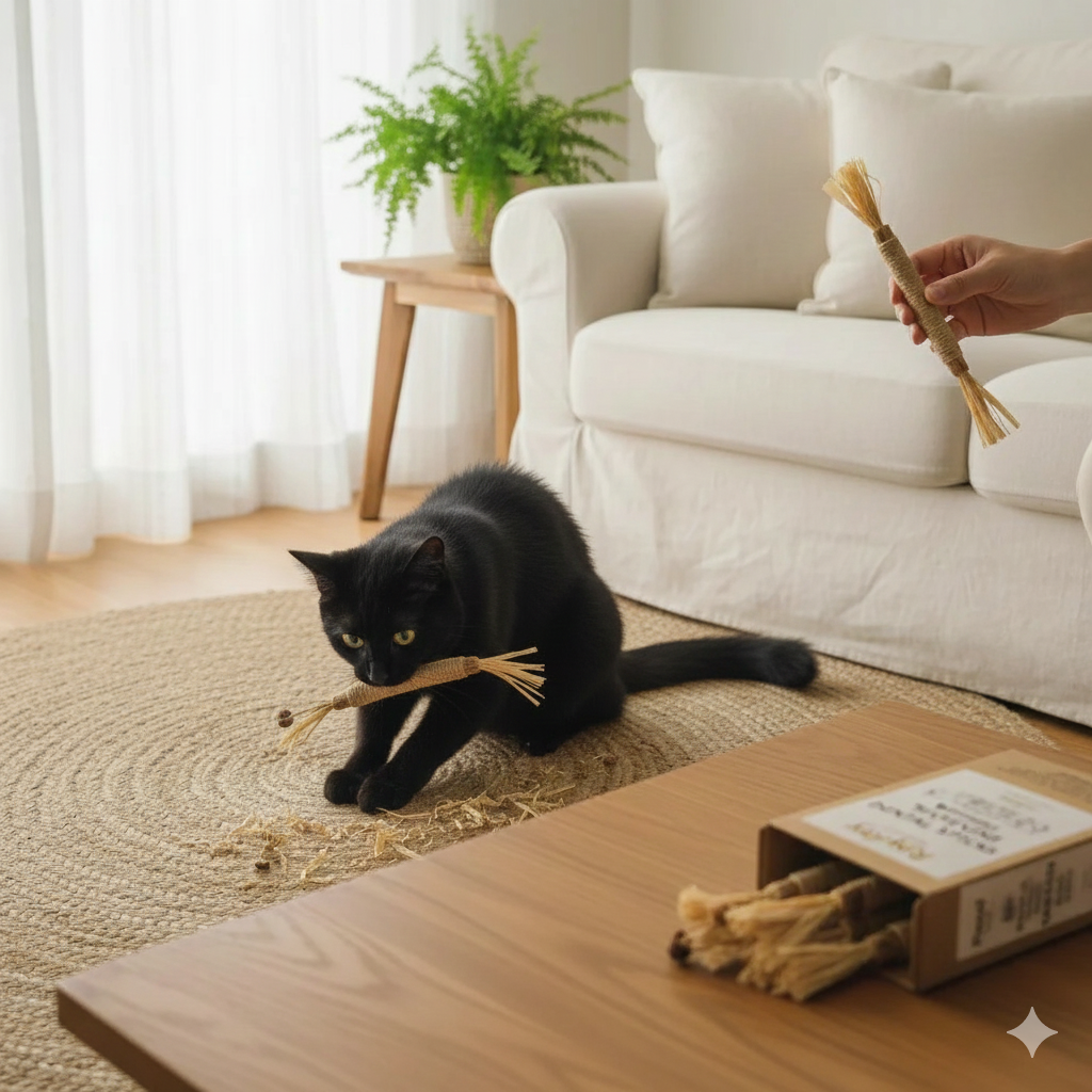 FunPetto Bâtonnets Dentaires Naturels à l'Herbe à Chat